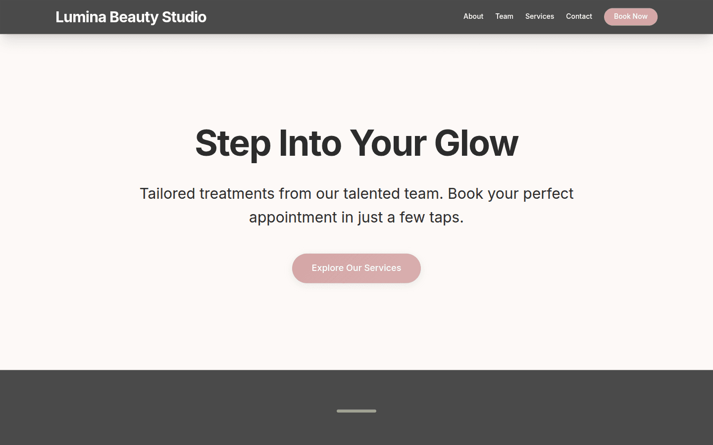 Lumina Beauty Studio — online booking page powered by Klowd
